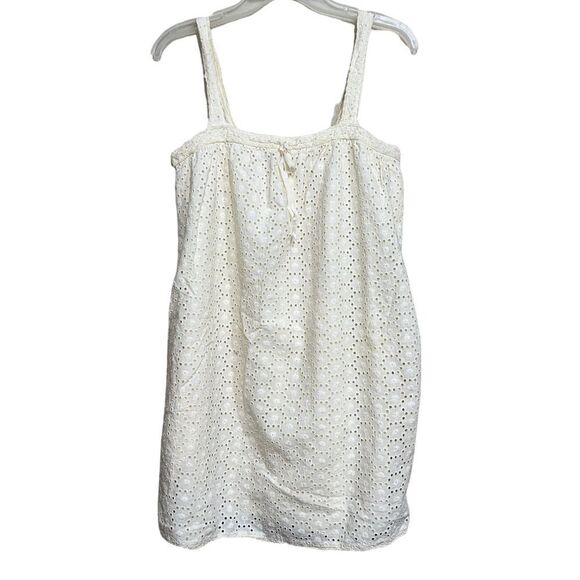 jovovich Hawk Target Juniors  Cream Yellow Eyelet Summer Sun Dress - Picture 1 of 11